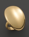 A bold, gold oval makes a shining statement of elegance. By Roberto Coin.