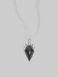 From the Superstud Collection. A grey cat's eye and quartz spike pendant suspends from a sterling silver chain link.Grey cat's eye Quartz Sterling silver Length, about 18 Pendant length, about 1½ Lobster clasp closure Imported 