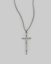 From the Bamboo Collection. An elegant, understated symbol of faith, rendered in sterling silver with a bamboo texture and the Hardy touch. Sterling silver Chain length, about 36 Pendant length, about 2½ Lobster clasp Made in Bali