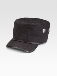 Military cap with grommets. Original GG Made in Italy 