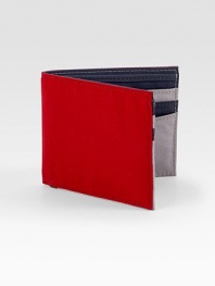 Versatile nylon design opens to reveal an array of colors and several card slots. Bill compartment 6 card slots Nylon 3¼ X 4 Imported 
