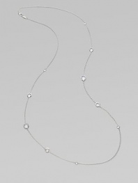 From the Lollipop Collection. Faceted drops of clear quartz in various sizes are sprinkled along a graceful sterling silver chain. Clear quartz Sterling silver Length, about 37 Lobster clasp Imported