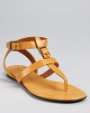 A classic style and luxe leather take these Burberry sandals to staple status.