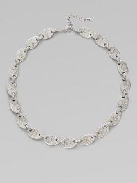 EXCLUSIVELY AT SAKS. Sparkling pavé crystals are linked together in this dazzling design.Crystals Rhodium plated Chain length, about 16 with 2 extender Lobster clasp Imported