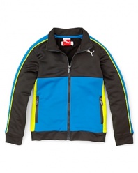 Help your little guy get the winning look with this multicolor game-ready jacket from PUMA.