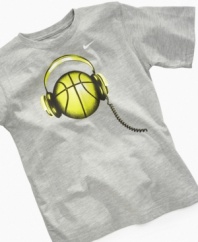 He's got the beat.  Get him court-ready style with this tee from Nike.