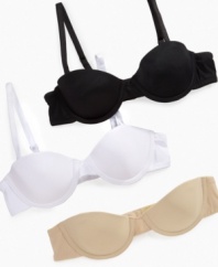 These strapless bras from Maidenform give her fashion-conscious options along with lasting support.