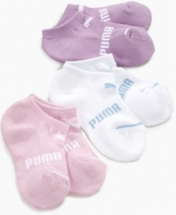They'll want to flaunt their feet in these cute and colorful socks from PUMA.