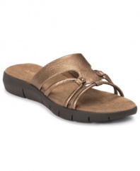 Style and comfort are a requirement. And the Wip Away sandals by Aerosoles fit the bill to a tee with their stylish leather design and cushioned, wrapped footbed.