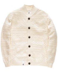 Loose the blazer and get hip to the comfy, unstructured vibe of this cardigan from LRG.