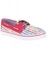 Her style will really set sail with these updated boat shoes from Sperry Top Sider.