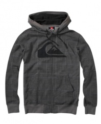 Relax. This laid-back plaid hoodie from Quiksilver appeals to the surfer inside us all.