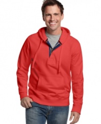 This hoodie from Club Room is a cool, casual layer for your laid-back look. (Clearance)