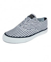 Easy weekend style. Slip on the canvas Cameron sneakers by Sperry Top-Sider and hit the farmer's market and the park.
