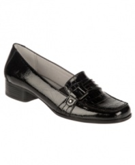 Lend professional polish to both skirts and slacks with the classic loafer design of the Belinda flats by Life Stride.