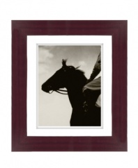 Kentucky-born thoroughbred and Triple Crown champion Gallant Fox races out of the starting gates in this handsome art print from Lauren Ralph Lauren. A mahogany wood frame completes the piece with sophisticated polish.