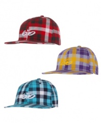 A tip of the hat. He'll be able to finish off his outfit in sporty style with this plaid hat from Nike 6.0.