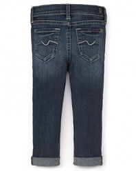 7 For All Mankind Girls' Skinny Crop & Roll Jeans - Sizes 7-14