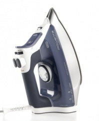 Run wrinkles out of town with the Rowenta Pro Master iron. Delivering expert-grade garment care, it offers advanced steam distribution and increased steam performance that help melt wrinkles away in seconds. One-year limited warranty. Model DW8080. Qualifies for Rebate