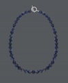Add pop to your look with fresh bubbles of color. Necklace by Avalonia Road features round sodalite beads (10 mm) and a sterling silver toggle clasp. Approximate length: 18 inches.
