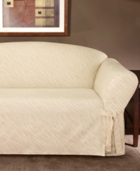 Featuring a striking, embossed suede pattern, this Dune pillow adds an instant textured look to any style furniture.