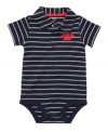 Prepped for convenience. Get him ready to go out the door in a snap with this stylish bodysuit from Carter's.