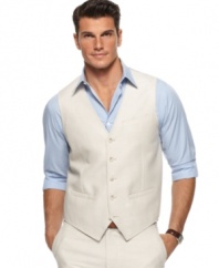 This herringbone vest from Calvin Klein with have you looking like a high roller.