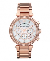 Light up the room with this charmingly rosy watch by Michael Kors.