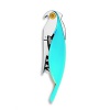 These adorable parrot corkscrews are the perfect addition to any party. Made of aluminum, they come in blue, green or black.