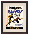 The Boilermakers took the fight out of the Illini back in '31, scoring 7 unanswered points. An incredible souvenir, this restored cover art from the Dad's Day football program is framed, matted and a winning piece of wall art for fans of either team.