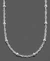 Ornament yourself with simple polish and shine. Giani Bernini puts a special spin on the Singapore chain with small beaded details. Crafted in sterling silver. Approximate length: 18 inches.