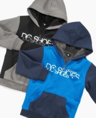Striped style and cool colors make these standout hoodies from DC Shoes.