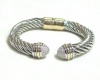 Designer Inspired Hinged Cable Bracelet