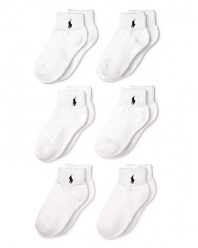 Ralph Lauren Childrenswear 6 Pack Socks - Boys 2-7