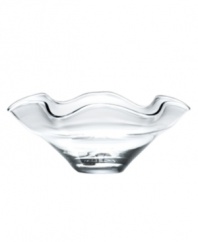 Crafted of clear glass with a playful ruffled edge, the Lenox Organics Wave bowl tops tables and shelves with refreshing elegance. Enjoy as-is or fill with marbles, candies and more. Qualifies for Rebate