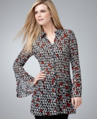 Rockin' stilettos: this adorable tunic from Style&co. shows off your love of a high heel!