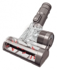 Clean deeper. Maximize the already incredible cleaning power of your Dyson vacuum with this specialized mini turbine attachment. Combining powerful suction with a rotating brushbar, it's perfect for removing pet hair and dirt stuck deep within the fibers of your carpets and upholstery. One-year warranty.