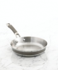 The key to a well-equipped kitchen rests in this versatile skillet, which expertly prepares omelets, pancakes, quesadillas and other favorites on an incredibly durable nonstick surface constructed from extra-strong aluminum sandwiched between two layers of stainless steel. Fast, even heat-up reduces hot spots and aids in excellent food release, making this skillet most popular in your space. Lifetime warranty.