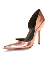 A confident career shoe. Boutique 9 designed the pointed-toe Orra pumps with a sweeping cut-out at the arch for a stylish spark.