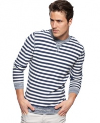 Get classic seaside style with this light weight striped sweater ideal for breezy summer days.