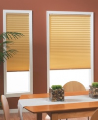 Create the lighting atmosphere you desire without sacrificing style with these cordless, room-darkening pleated shades. Metallized to evenly block out light, these sleek shades feature a modern pleat design in a range of versatile hues to complement any decor. The cordless design allows you to easily adjust each shade to the height you require.