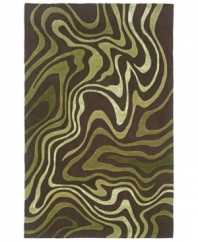Make your home your sanctuary with the nature-inspired beauty of this Utopia rug from Sphinx. Like the rings of a tree, the hand-tufted rug features a unique swirled pattern in earthy browns and greens. With an ultrasoft, lustrous finish for a blissful result.