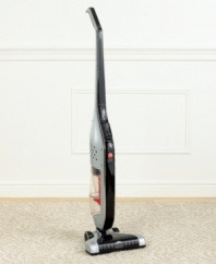 Cover more floor with fade-free power from Hoover. This cordless stick vacuum boasts powerful upright performance, sustained throughout long cleaning jobs with an exclusive LiNX battery that doesn't lose power until it's completely drained. Six-year warranty. Model BH50010.
