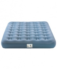 Don't be left without a place to rest your head. The AeroBed SleepAway is the perfect inflatable mattress for overnight guests, hotel rooms or slumber parties, providing true coil construction support that inflates in less than 60 seconds! Two-year limited warranty. Model 7712.