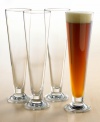 These classic beer glasses take their name from Pilsen, a Czechoslovakian town that has been famous for it pale golden beer for centuries. Each has a tall, tapered shape with superb clarity to show off your favorite ale.The Cellar Krosno Premium glassware elevates your table with chic simplicity. 18-oz. capacity.
