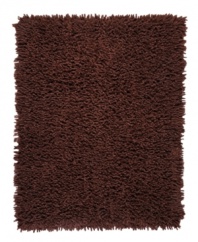 Natural cotton and rayon blended strands are woven tightly to create superb texture and supreme durability. The amazingly soft, long fibers of this Silky Shag area rug from Anji Mountain enhance any modern setting with ultimate comfort underfoot.