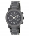 Gunmetal and chronograph classicism give this Kenneth Cole New York watch a bold edge.