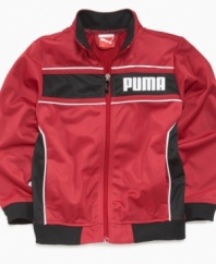This windbreaker-style jacket from Puma will keep the elements at bay this season.