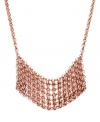 Arm yourself with style fit for the fiercest fashionista. Bar III's standout statement necklace combines an intricate chain link design with a trendy burnished copper color. Set in mixed metal. Approximate length: 37 inches. Approximate drop length: 1-7/8 inches. Approximate drop width: 3-1/2 inches.