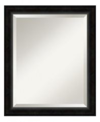 Defy decorating trends with the Madison wall mirror. Deep bevels separate reflection from the satin black frame, altogether a clean, timeless look that's well-tailored for the home office, master bedroom or living room wall.